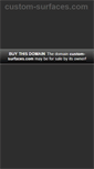 Mobile Screenshot of custom-surfaces.com