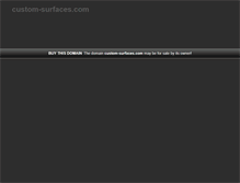 Tablet Screenshot of custom-surfaces.com